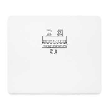 Oslo - Mousepad (Querformat) - Weiß - Vorne