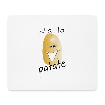 J'ai la patate !! - Tapis de souris (format paysage) - blanc - Devant
