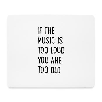 music - Tapis de souris (format paysage) - blanc - Devant