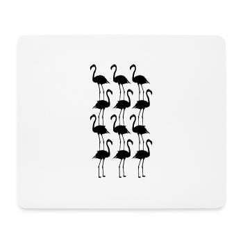 Flamingos Tiere Symbolik - Mousepad (Querformat) - Weiß - Vorne