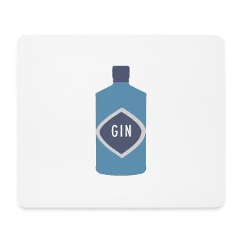 Gin Flasche Diamant Label - Mousepad (Querformat) - Weiß - Vorne