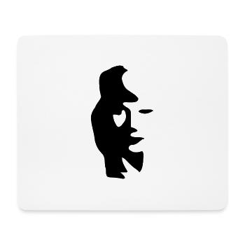 Sax / Fille - Tapis de souris (format paysage) - blanc - Devant