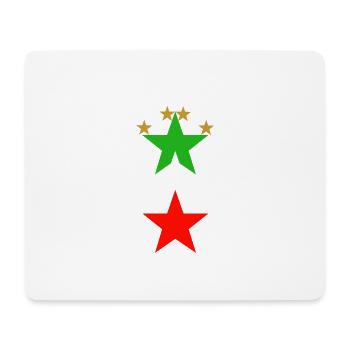 Italy fan motif - Mouse Pad (horizontal) - white - Front