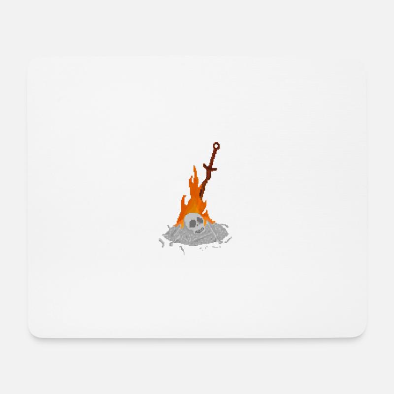 Dark Soul Campfire - Mouse Pad (horizontal) - white