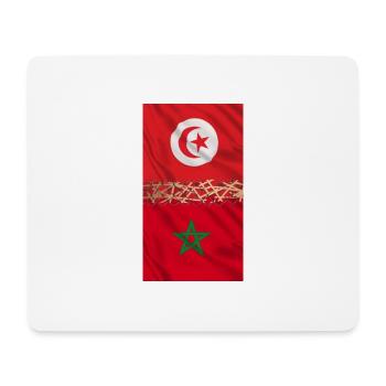 Tunisia Morocco linked forever - Mouse Pad (horizontal) - white - Front