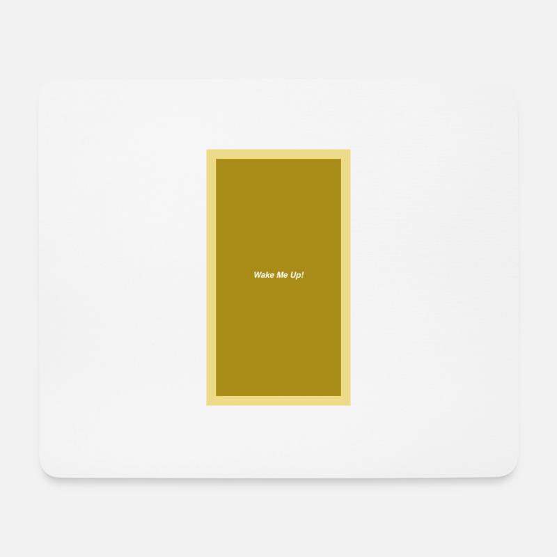 wake me up - Mousepad (Querformat) - Weiß