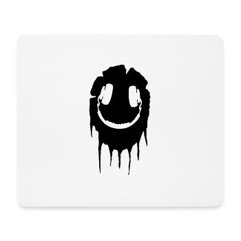 Smile Acid Headphone 303 Black - Mousepad (Querformat) - Weiß - Vorne