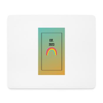 Geschenk, Geburt, Regenbogen, Mama, Überraschung - Mousepad (Querformat) - Weiß - Vorne