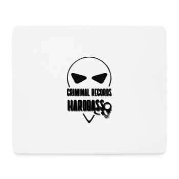 CRIMINAL HARDBASS - Mouse Pad (horizontal) - white - Front