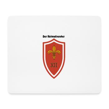 Fleur de Lis Schild XII Rot - Mousepad (Querformat) - Weiß - Vorne