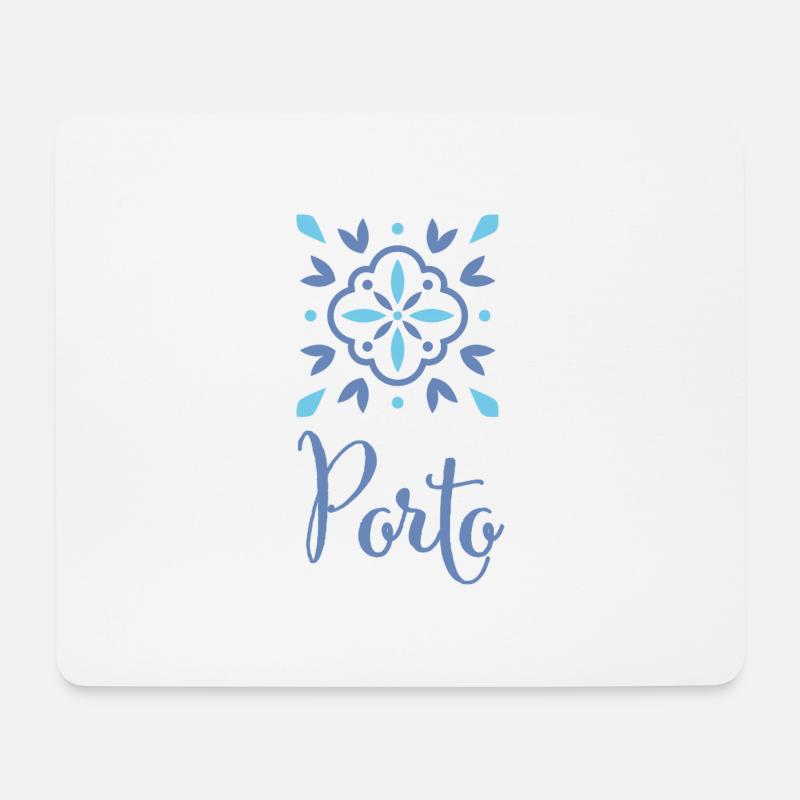 Porto - Mousepad (Querformat) - Weiß