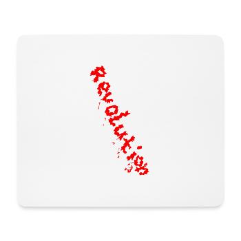 REVOLUTION (Red) - Mousepad (Querformat) - Weiß - Vorne