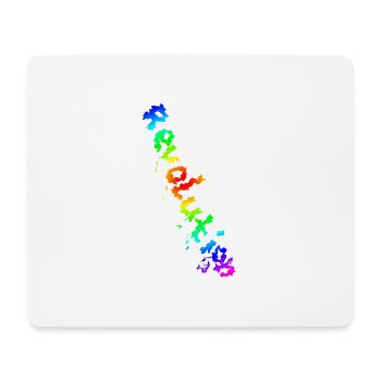 REVOLUTION (Regenbogen) - Mousepad (Querformat) - Weiß - Vorne