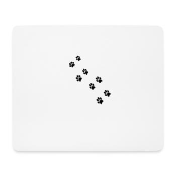 Patte de chat II - Tapis de souris (format paysage) - blanc - Devant