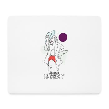 Bold Woman - Mouse Pad (horizontal) - white - Front
