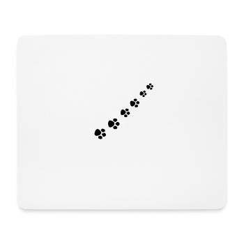 Katzenpfote - Mousepad (Querformat) - Weiß - Vorne
