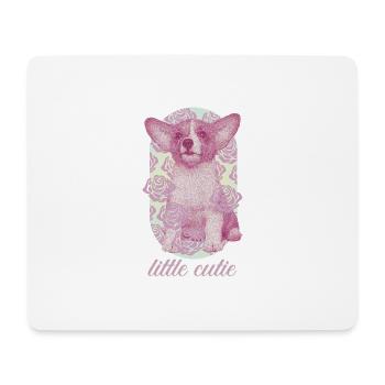 Little Cutie Corgi - Mousepad (Querformat) - Weiß - Vorne
