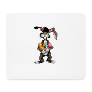 Pâques Hase_02 - Tapis de souris (format paysage) - blanc - Devant