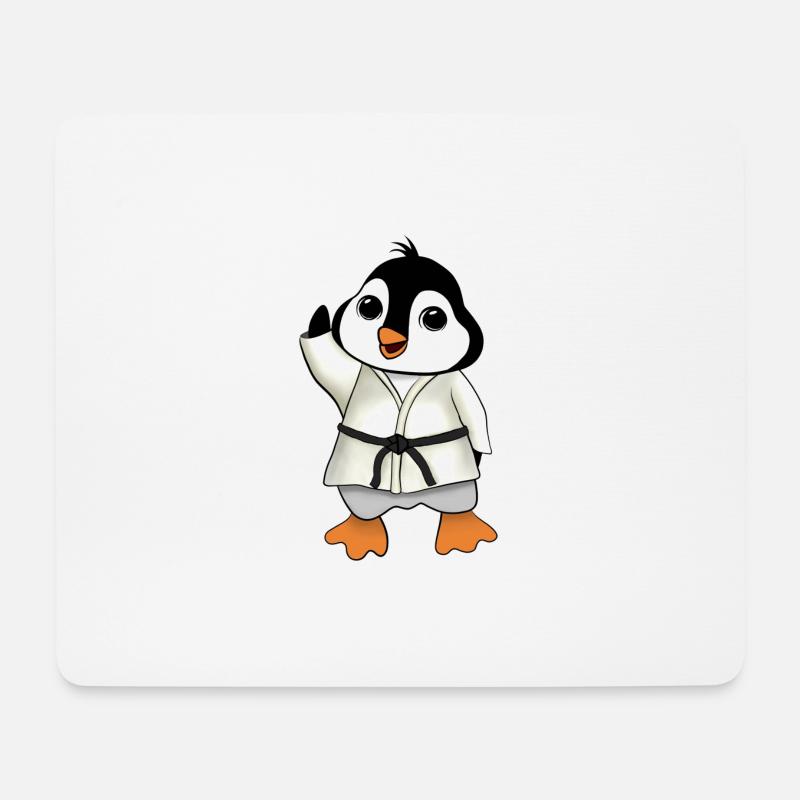 MA penguin - Mouse Pad (horizontal) - white