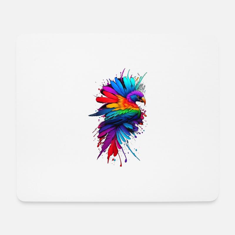 Paradiesvogel - Mousepad (Querformat) - Weiß