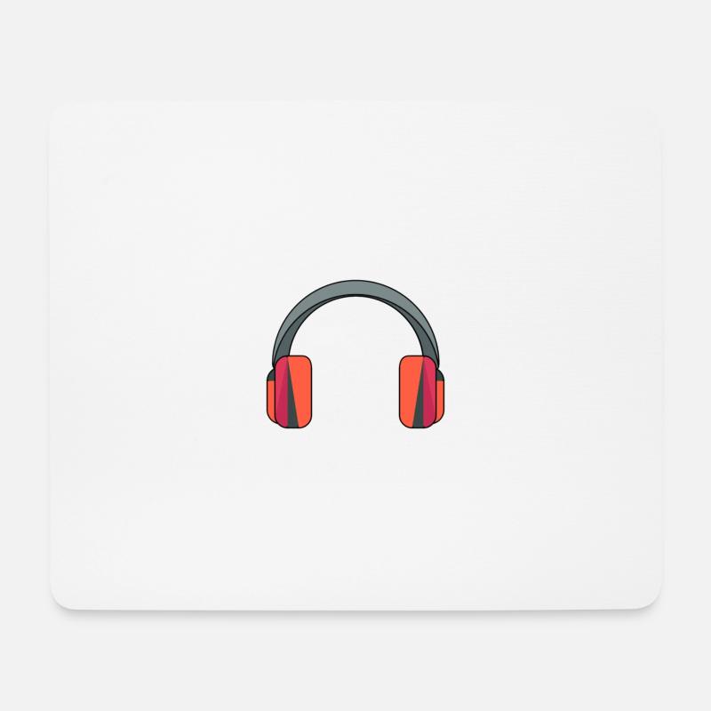 headset - Mouse Pad (horizontal) - white