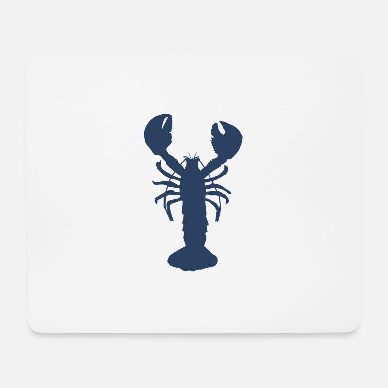 Lobster blue - Mousepad (Querformat) - Weiß