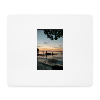 Sonnenuntergang - Mousepad (Querformat) - Weiß - Vorne