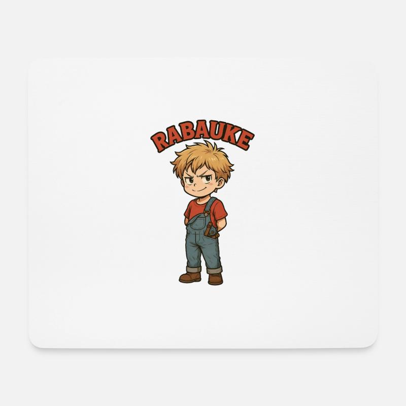 Rabauke - Mousepad (Querformat) - Weiß