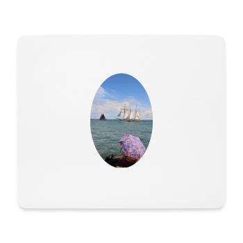 Segelschiff auf der Ostsee - Mousepad (Querformat) - Weiß - Vorne