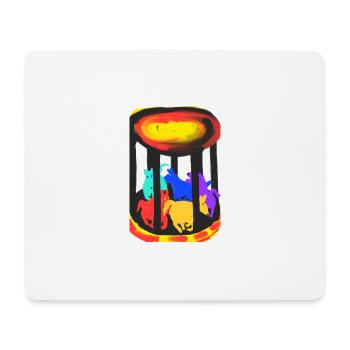 Pony Horses - Mouse Pad (horizontal) - white - Front