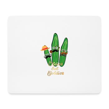 oldies but goldies,gold,oldie,oldtimer, gurken - Mousepad (Querformat) - Weiß - Vorne