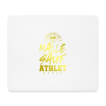 Malle Sauf Athlet Mallorca Party Spruch - Mousepad (Querformat) - Weiß - Vorne