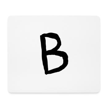 Buchstaben B - Mousepad (Querformat) - Weiß - Vorne