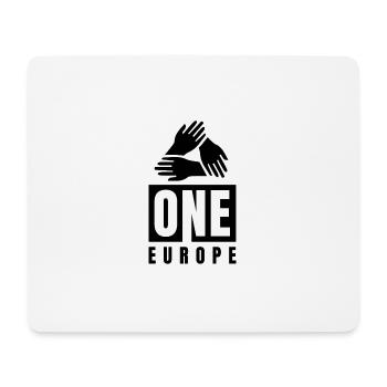 Une seule Europe - Tapis de souris (format paysage) - blanc - Devant