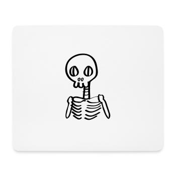 Skeleton Skeleton Cartoon Halloween - Mouse Pad (horizontal) - white - Front