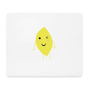 Zitrone blinzeln - Mousepad (Querformat) - Weiß - Vorne