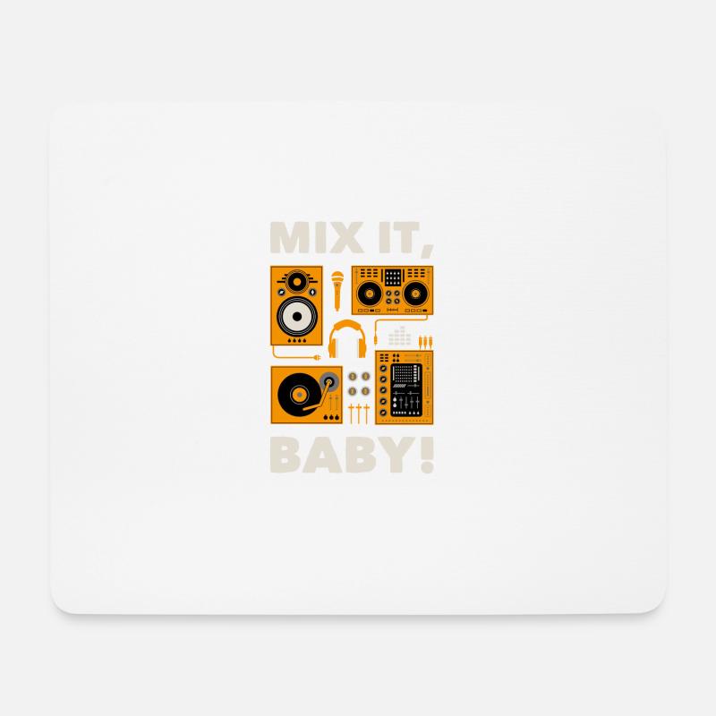 MIX IT - lustiges DJ SHIRT Geschenk - Mousepad (Querformat) - Weiß