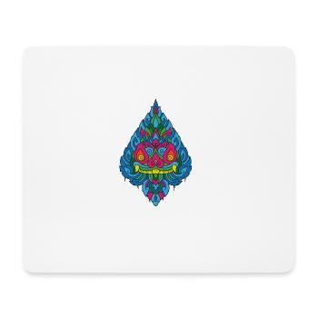 Traditional Muay Thai Ornament - Mouse Pad (horizontal) - white - Front