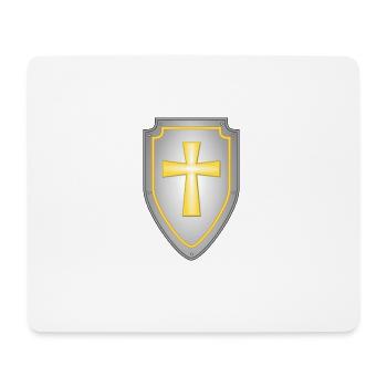 knight ritter sword schwert armor48 - Mousepad (Querformat) - Weiß - Vorne