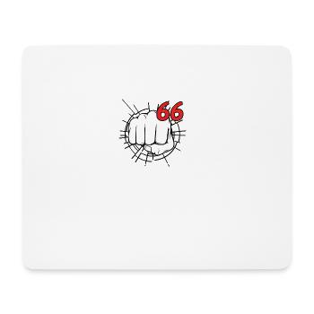 66 - Das Alter schlägt knallhart zu! - Mousepad (Querformat) - Weiß - Vorne