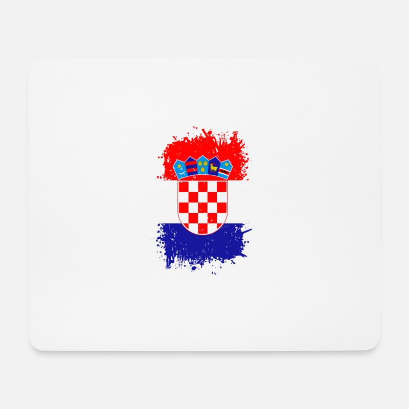 Kroatien - Mousepad (Querformat) - Weiß