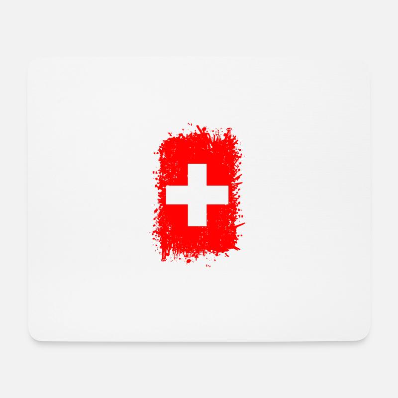 Switzerland - Mouse Pad (horizontal) - white