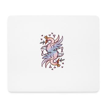 Swan queen comme motif de carte à jouer - Tapis de souris (format paysage) - blanc - Devant