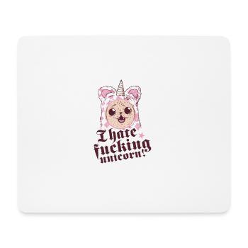 Chien dans Unicorn costume - Tapis de souris (format paysage) - blanc - Devant