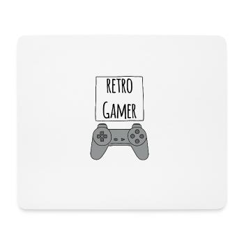 Gamer Retro PS - Mousepad (Querformat) - Weiß - Vorne