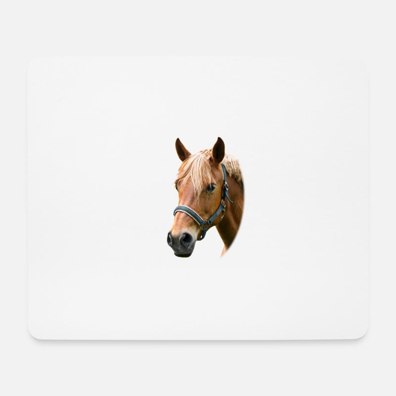 Cheval. Cheval. - Tapis de souris (format paysage) - blanc