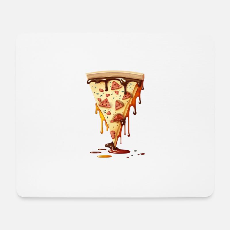 TheSlicePizzfather - ThePizzfather - Mousepad (Querformat) - Weiß