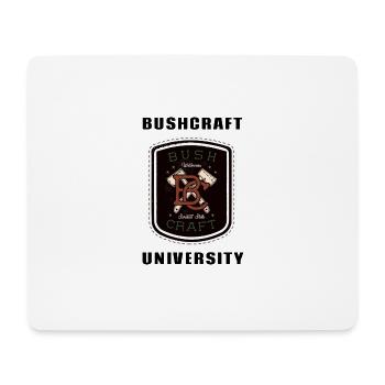 Bushcraft University - Mousepad (Querformat) - Weiß - Vorne