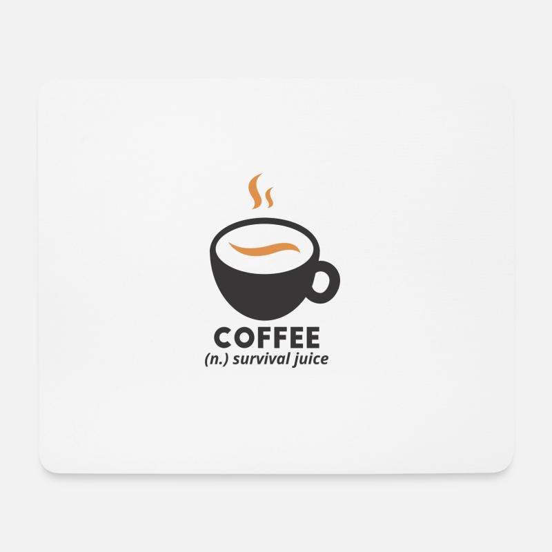 Coffee - Mousepad (Querformat) - Weiß
