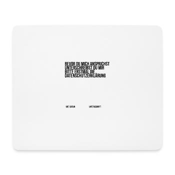 Privacy Fun Shirt - Mouse Pad (horizontal) - white - Front